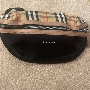 Burberry Check and Black Belt Bag